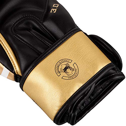 VENUM Challenger 3.0 Guantes de Boxeo, Unisex Adulto, Blanco/Dorado, 14 Oz