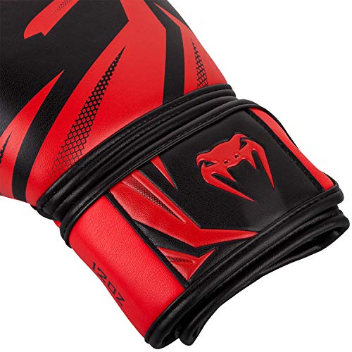 VENUM Challenger 3.0 Guantes de Boxeo, Unisex Adulto, Negro/Rojo, 10 Oz VENUM Challenger 3.0 Guantes de Boxeo, Unisex Adulto, Negro/Rojo, 10 Oz