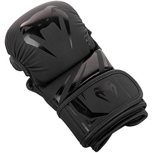 VENUM Challenger 3.0 Guantes de MMA Sparring, Unisex Adulto, Negro/Negro, L/XL