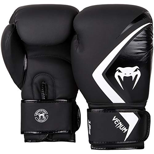 VENUM Contender 2.0 Guantes de Boxeo, Unisex Adulto, Negro/Gris-Blanco, 12 Oz VENUM Contender 2.0 Guantes de Boxeo, Unisex Adulto, Negro/Gris-Blanco, 12 Oz