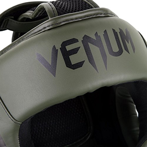 VENUM Elite Casco de Boxeo, Unisex Adulto, Caqui/Negro, Talla Única