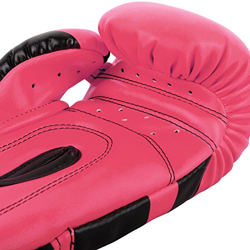 VENUM Elite - Guantes de Boxeo para niño, Niño, VENUM-03234-017-S, Fluo/Rose, FR: S (Talla del Fabricante: S)