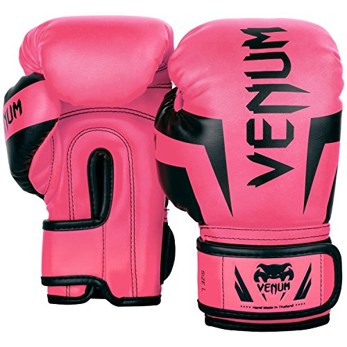 VENUM Elite - Guantes de Boxeo para niño, Niño, VENUM-03234-017-S, Fluo/Rose, FR: S (Talla del Fabricante: S)