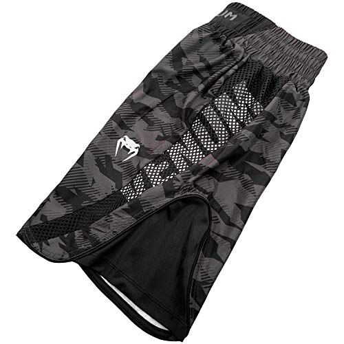 VENUM Elite Pantalones Cortos de Boxeo, Unisex Adulto, Camuflaje Urbano/Negro, L