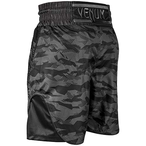 VENUM Elite Pantalones Cortos de Boxeo, Unisex Adulto, Camuflaje Urbano/Negro, L