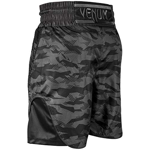 VENUM Elite Pantalones Cortos de Boxeo, Unisex Adulto, Camuflaje Urbano/Negro, L VENUM Elite Pantalones Cortos de Boxeo, Unisex Adulto, Camuflaje Urbano/Negro, L