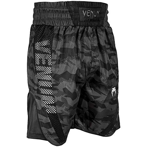 VENUM Elite Pantalones Cortos de Boxeo, Unisex Adulto, Camuflaje Urbano/Negro, L VENUM Elite Pantalones Cortos de Boxeo, Unisex Adulto, Camuflaje Urbano/Negro, L