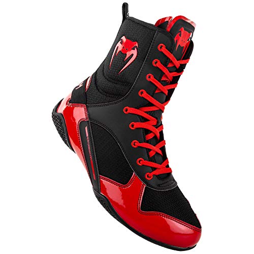 Venum Elite, Zapatillas de Boxeo Unisex Adulto, Multicolor (Negro/Rojo 100), 42.5 EU