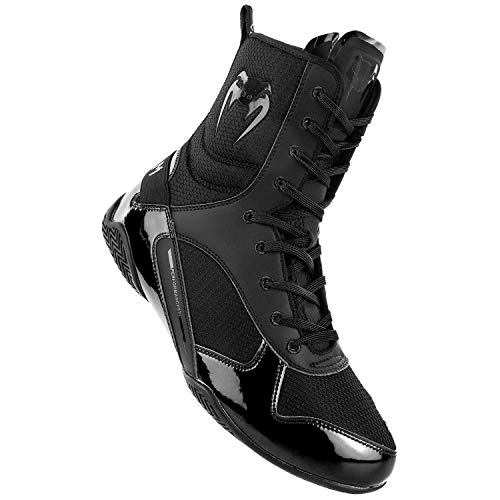 Venum Elite, Zapatos de Boxeo Unisex Adulto, Negro, 40 EU