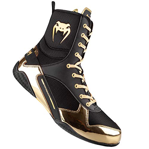 Venum Elite, Zapatos de Boxeo Unisex Adulto, Negro/Dorado, 46 EU Venum Elite, Zapatos de Boxeo Unisex Adulto, Negro/Dorado, 46 EU