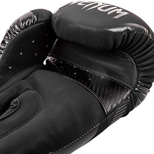 VENUM Impact Guantes de Boxeo, Adultos Unisex, Negro/Negro Mate, 12 oz