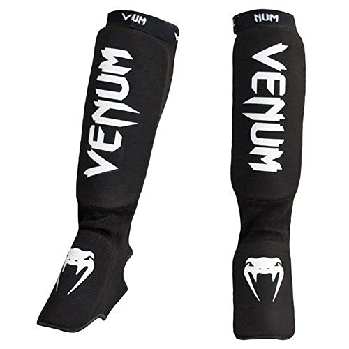 VENUM Kontact Espinilleras, Unisex Adulto, Negro/Blanco, Talla Única VENUM Kontact Espinilleras, Unisex Adulto, Negro/Blanco, Talla Única