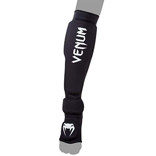 VENUM Kontact EVO Espinilleras, Unisex Adulto, Negro, M/L