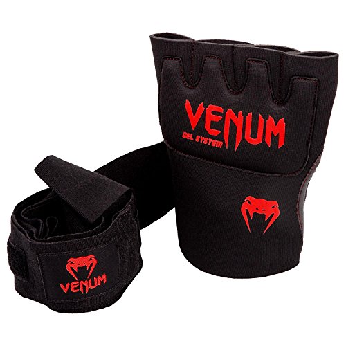 VENUM Kontact Guantes con Gel, Unisex Adulto, Negro/Rojo, Talla Unica