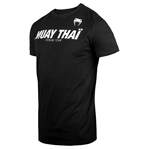 VENUM Muay Thai Vt Camiseta, Hombre, Negro/Blanco, L VENUM Muay Thai Vt Camiseta, Hombre, Negro/Blanco, L