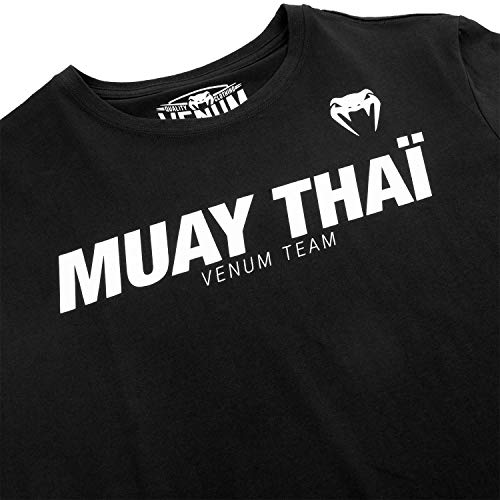 VENUM Muay Thai Vt Camiseta, Hombre, Negro/Blanco, L VENUM Muay Thai Vt Camiseta, Hombre, Negro/Blanco, L