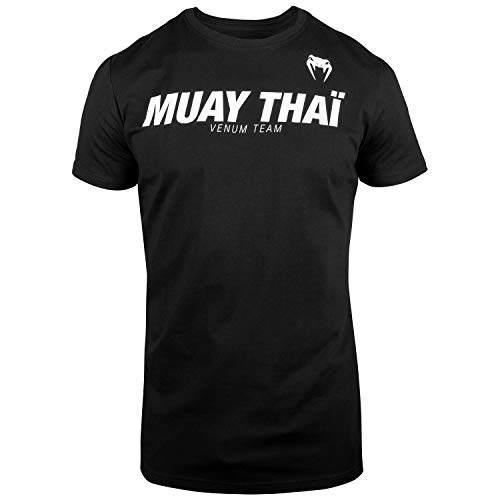 VENUM Muay Thai Vt Camiseta, Hombre, Negro/Blanco, L