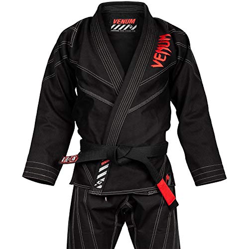 VENUM Power 2.0 Kimono De Jiu Jitsu Brasileño/BJJ Gi, Unisex Adulto, Negro, A2