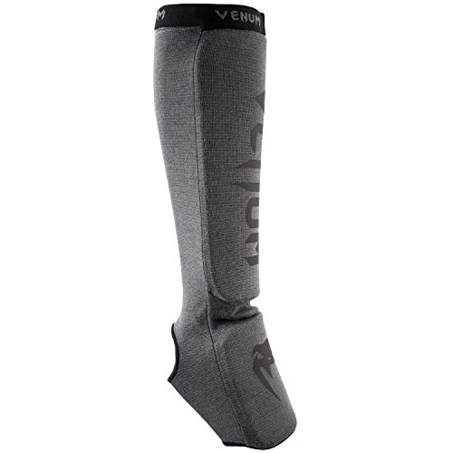 VENUM VENUM-02948-203 Espinilleras de Boxeo, Unisex Adulto, Gris/Negro, Talla Única VENUM VENUM-02948-203 Espinilleras de Boxeo, Unisex Adulto, Gris/Negro, Talla Única
