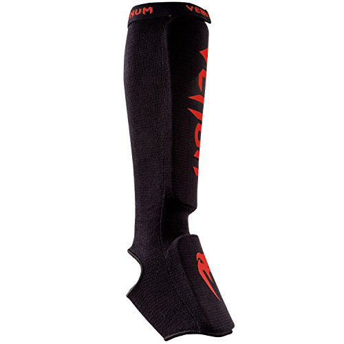 VENUM VENUM-0480-100 Espinilleras de Boxeo, Unisex Adulto, Negro/Rojo, Talla Única VENUM VENUM-0480-100 Espinilleras de Boxeo, Unisex Adulto, Negro/Rojo, Talla Única
