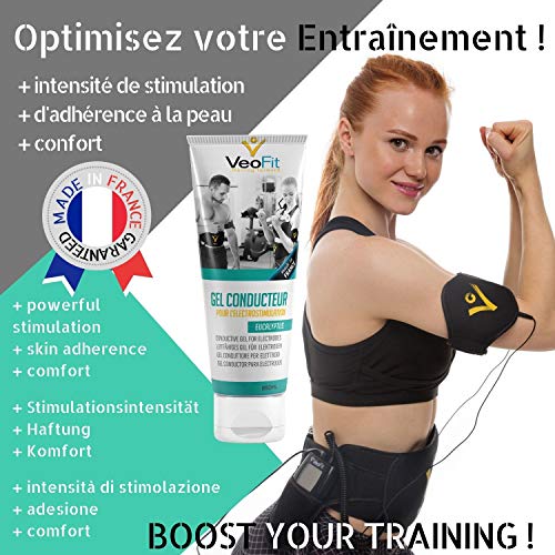 VeoFit- Gel Conductor Eucalipto 1 x 250mL Electrodos Electroestimulacion EMS y TENS, Gel de Contacto para Electroestimulador Muscular VeoFit- Gel Conductor Eucalipto 1 x 250mL Electrodos Electroestimulacion EMS y TENS, Gel de Contacto para Electroestimulador Muscular