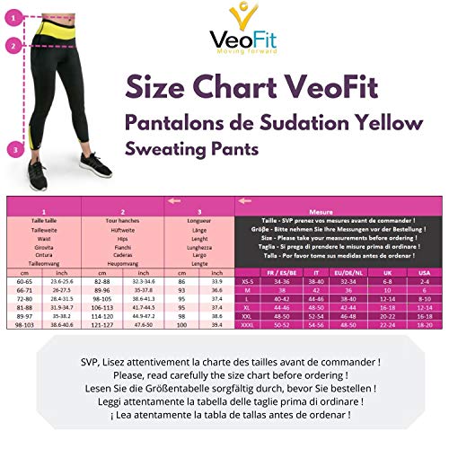 VeoFit Pantalón de Sudoración Adelgazante Talla XXL : Tonifica y Elimina el Exceso de Agua para una Piel más Tersa y una Figura más Estilizada. OFRECIDOS: Funda + Guía Fitness