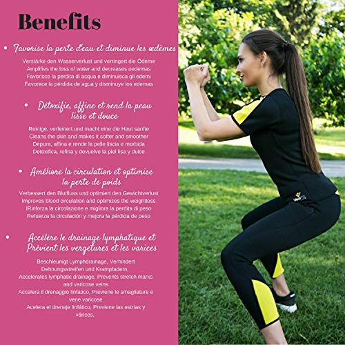 VeoFit Pantalón de Sudoración Adelgazante Talla XXL : Tonifica y Elimina el Exceso de Agua para una Piel más Tersa y una Figura más Estilizada. OFRECIDOS: Funda + Guía Fitness