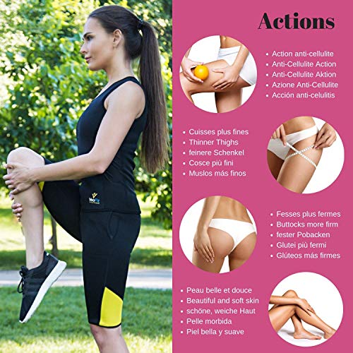 VeoFit Short de Sudoración Adelgazante Talla XXL – Objetivo Vientre Llano, Muslos Delgados y Nalgas Tonificadas - OFRECIDOS: Funda + Guía per Ponerse en Forma con Programa Fitness y Nutrición VeoFit Short de Sudoración Adelgazante Talla XXL – Objetivo Vientre Llano, Muslos Delgados y Nalgas Tonificadas - OFRECIDOS: Funda + Guía per Ponerse en Forma con Programa Fitness y Nutrición
