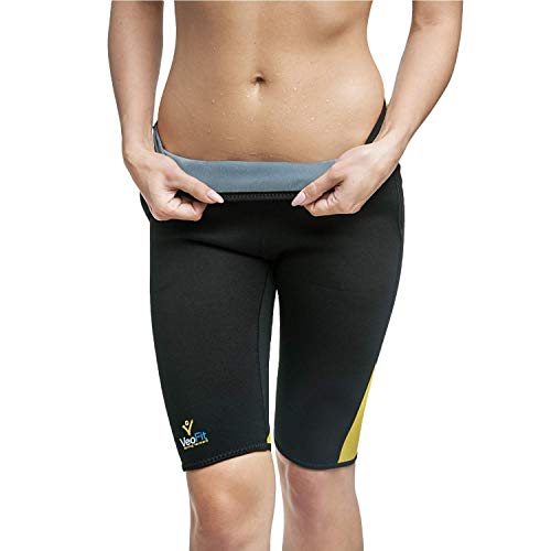 VeoFit Short de Sudoración Adelgazante Talla XXL – Objetivo Vientre Llano, Muslos Delgados y Nalgas Tonificadas - OFRECIDOS: Funda + Guía per Ponerse en Forma con Programa Fitness y Nutrición