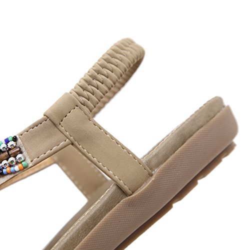 Verano del Las Sandalias Flip-Flops Playa Zapatos,TieNew Indumentaria Femenina Dulce con Cuentas de Clip del Dedo del pie de Las Sandalias Pisos Espina de Pescado de Bohemia Verano del Las Sandalias Flip-Flops Playa Zapatos,TieNew Indumentaria Femenina Dulce con Cuentas de Clip del Dedo del pie de Las Sandalias Pisos Espina de Pescado de Bohemia