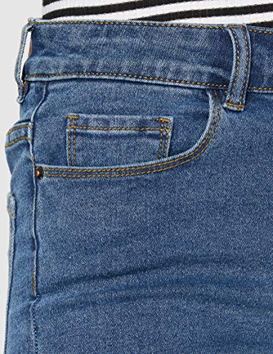 Vero Moda NOS Vmhot Seven NW Dnm Fold Shorts Mix Noos Pantalones Cortos para Mujer , Azul (Medium Blue Denim Medium Blue Denim) , 40 (Talla del fabricante: Medium)