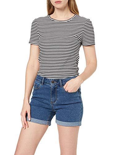 Vero Moda NOS Vmhot Seven NW Dnm Fold Shorts Mix Noos Pantalones Cortos para Mujer , Azul (Medium Blue Denim Medium Blue Denim) , 40 (Talla del fabricante: Medium) Vero Moda NOS Vmhot Seven NW Dnm Fold Shorts Mix Noos Pantalones Cortos para Mujer , Azul (Medium Blue Denim Medium Blue Denim) , 40 (Talla del fabricante: Medium)
