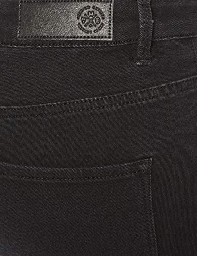 Vero Moda Vmhot Seven NW Dnm Long F Short Mix Noos Pantalones Cortos, Negro (Black Black), S para Mujer