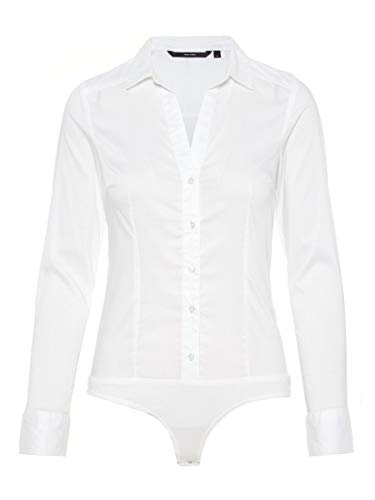 Vero Moda VMLADY L/S G-String Shirt Noos Blusas, Color Blanco Nieve, XS para Mujer