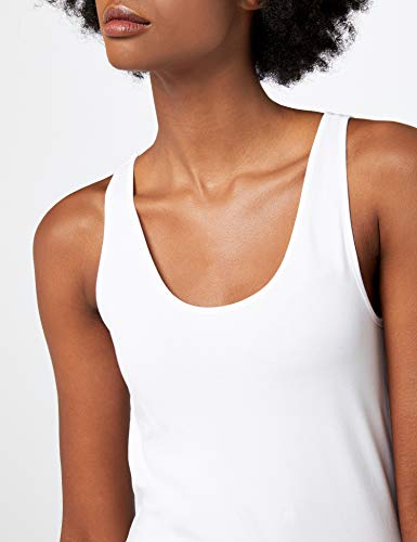 VERO MODA VMMAXI MY SOFT UU TANK TOP NOOS, camiseta sin mangas Mujer, Blanco (Bright White), 42 (Talla del fabricante: X-Large)