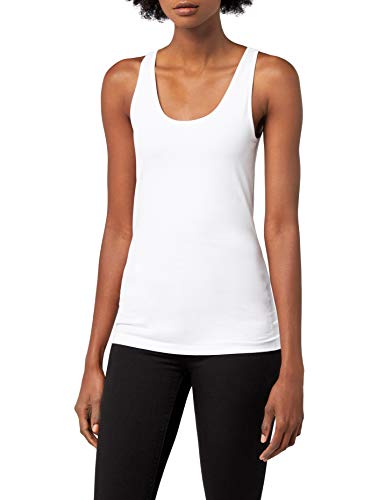 VERO MODA VMMAXI MY SOFT UU TANK TOP NOOS, camiseta sin mangas Mujer, Blanco (Bright White), 42 (Talla del fabricante: X-Large)