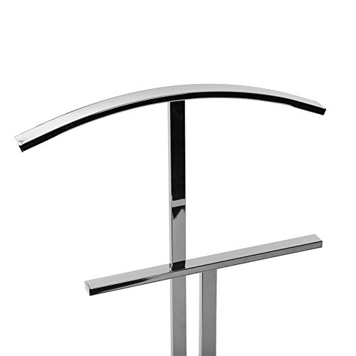 Versa 18790190 Galán de Noche Moderno Multifuncional con 2 Perchas o Colgadores para Ropa, Haya, Plateado, 100 x 20 x 40 cm Versa 18790190 Galán de Noche Moderno Multifuncional con 2 Perchas o Colgadores para Ropa, Haya, Plateado, 100 x 20 x 40 cm