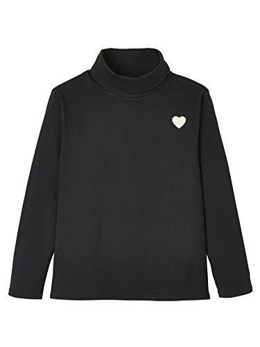 Vertbaudet Pack de 3 camisetas de cuello alto para niñas. Gestreift+schwarz+hellgrau 98/104 cm Vertbaudet Pack de 3 camisetas de cuello alto para niñas. Gestreift+schwarz+hellgrau 98/104 cm