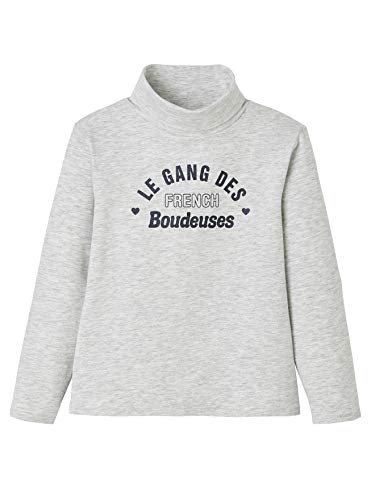 Vertbaudet Pack de 3 camisetas de cuello alto para niñas. Gestreift+schwarz+hellgrau 98/104 cm Vertbaudet Pack de 3 camisetas de cuello alto para niñas. Gestreift+schwarz+hellgrau 98/104 cm