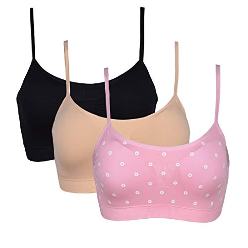 Vertvie Sujetador Deportivo Brasieres para Dama Confortables sin Tiras Apto para Dormir Yoga Run Bra para Mujer 3st (M(Fit 70ABCD 75ABCD 80AB), 5)