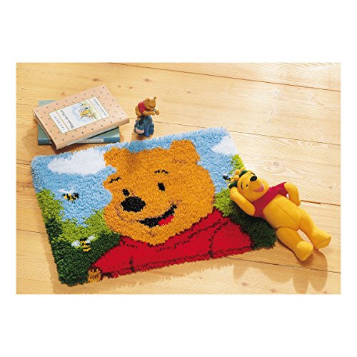 Vervaco – Kit para cojín de Winnie The Pooh Alfombra de Ganchillo Kit, Multicolor Vervaco – Kit para cojín de Winnie The Pooh Alfombra de Ganchillo Kit, Multicolor