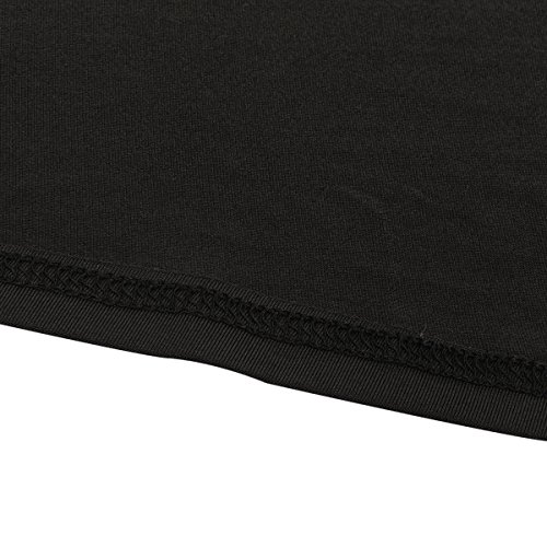 Vestido de Baile Litúrgico Alabanza para Adultos Mujer,Manga Larga Cuello en V Ballet Jersey Leotardo Gimnasia Clásica Combinación Disfraz Bailarina Actuación Fiesta Maxi Falda de Noche Negro XXL