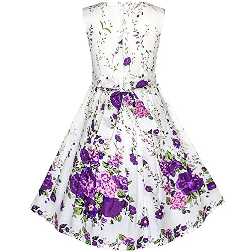 Vestido para niña Morado Mariposa Flor Sol Fiesta 9-10 años Vestido para niña Morado Mariposa Flor Sol Fiesta 9-10 años
