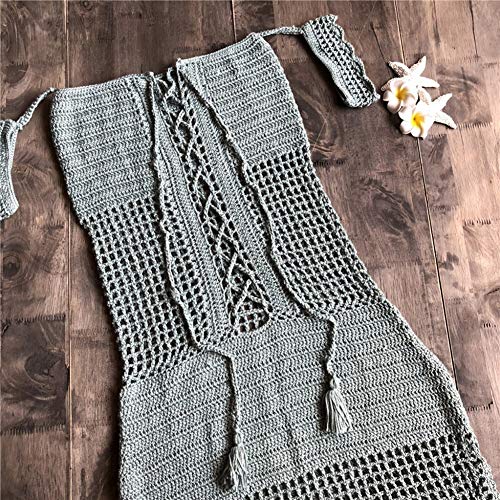 Vestido Túnica de Fuera del Hombro con Crochet, Dragon868 Mujer Sexy Hueco Mini Vestidos de Playa de Borlas, Ropa de Baño Traje de Baño Bikini Cubrir, Camisolas y Pareos, S M Vestido Túnica de Fuera del Hombro con Crochet, Dragon868 Mujer Sexy Hueco Mini Vestidos de Playa de Borlas, Ropa de Baño Traje de Baño Bikini Cubrir, Camisolas y Pareos, S M