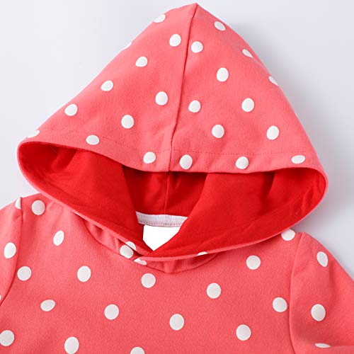 Vestidos con Capucha Niñas Largo Túnica Pullover Tops Manga Larga Algodón Suéter Casual Lunares Flores Rojo Otoño Sudadera con Capucha 2 3 4 5 6 7 años Vestidos con Capucha Niñas Largo Túnica Pullover Tops Manga Larga Algodón Suéter Casual Lunares Flores Rojo Otoño Sudadera con Capucha 2 3 4 5 6 7 años