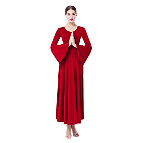 Vestidos de Fiesta Mujer Largos Litúrgico Manga Larga Leotardo Gimnasia Ballet Danza Clásica Combinación Elegantes Flamenco Maillot Adulto con Falda Disfraz Rojo S Vestidos de Fiesta Mujer Largos Litúrgico Manga Larga Leotardo Gimnasia Ballet Danza Clásica Combinación Elegantes Flamenco Maillot Adulto con Falda Disfraz Rojo S
