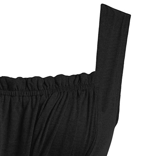 Vestidos Diarios De Las Mujeres De Moda, URIBAKY * Mujeres del Estilo Casero Sin Mangas Cintura Baja del Busto Dobladillo Irregular Mini Vestidos Casuales Color SóLido Falda De Una LíNea