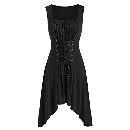 Vestidos Diarios De Las Mujeres De Moda, URIBAKY * Mujeres del Estilo Casero Sin Mangas Cintura Baja del Busto Dobladillo Irregular Mini Vestidos Casuales Color SóLido Falda De Una LíNea Vestidos Diarios De Las Mujeres De Moda, URIBAKY * Mujeres del Estilo Casero Sin Mangas Cintura Baja del Busto Dobladillo Irregular Mini Vestidos Casuales Color SóLido Falda De Una LíNea