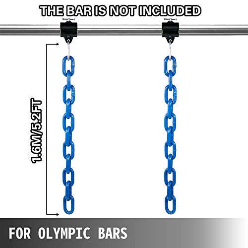 VEVOR Cadenas de Elevación Sólidas para Cuerpo 12 kg Cadenas Levantamiento Pesas Azul 1.6m Ajustable Enlace Cadena Hueco Olímpicos Cadenas de Entrenamiento para los Entrenamientos Múltiples… VEVOR Cadenas de Elevación Sólidas para Cuerpo 12 kg Cadenas Levantamiento Pesas Azul 1.6m Ajustable Enlace Cadena Hueco Olímpicos Cadenas de Entrenamiento para los Entrenamientos Múltiples…