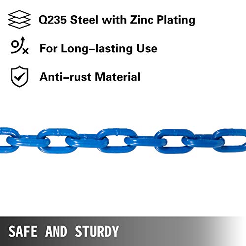 VEVOR Cadenas de Elevación Sólidas para Cuerpo 20 kg Cadena Levantamiento Pesas Negra 1.6m Ajustable Enlace Cadena Hueco Olímpicos Color Azul Cadena Entrenamiento para Entrenamientos Múltiples… VEVOR Cadenas de Elevación Sólidas para Cuerpo 20 kg Cadena Levantamiento Pesas Negra 1.6m Ajustable Enlace Cadena Hueco Olímpicos Color Azul Cadena Entrenamiento para Entrenamientos Múltiples…
